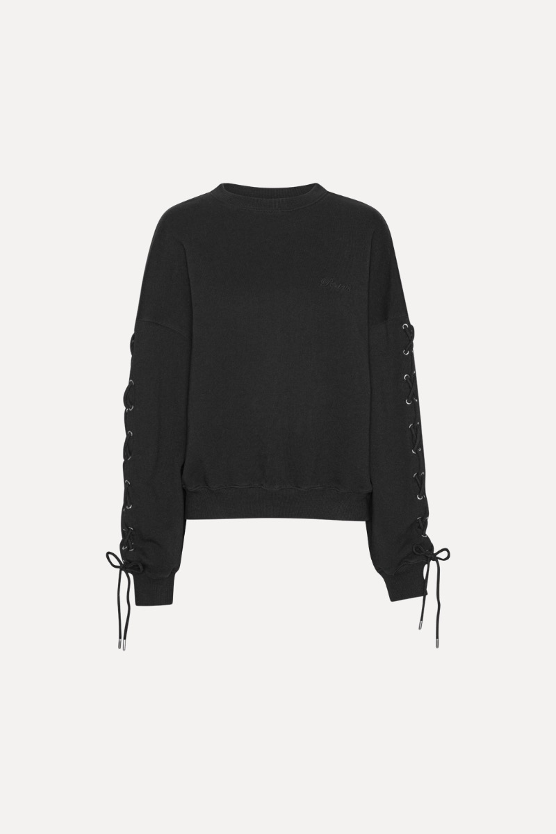 その他 ROTATE FW25 'Lacing' sweatshirt (114390100 100) Lacing Crewneck Black - ROTATE Birger Christensen