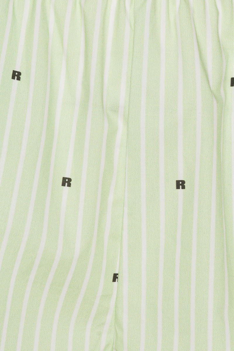 Poplin Shorts Striped Green - ROTATE Birger Christensen