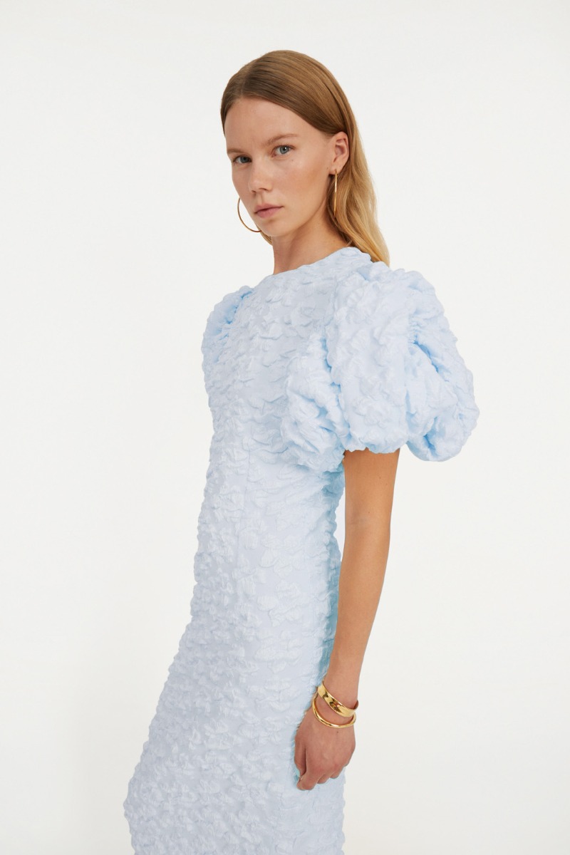 ROTATE BIRGER CHRISTENSEN ワンピース Jacquard midi 902242 ROTATE BIRGER CHRISTENSEN Floral-print jacquard midi dress