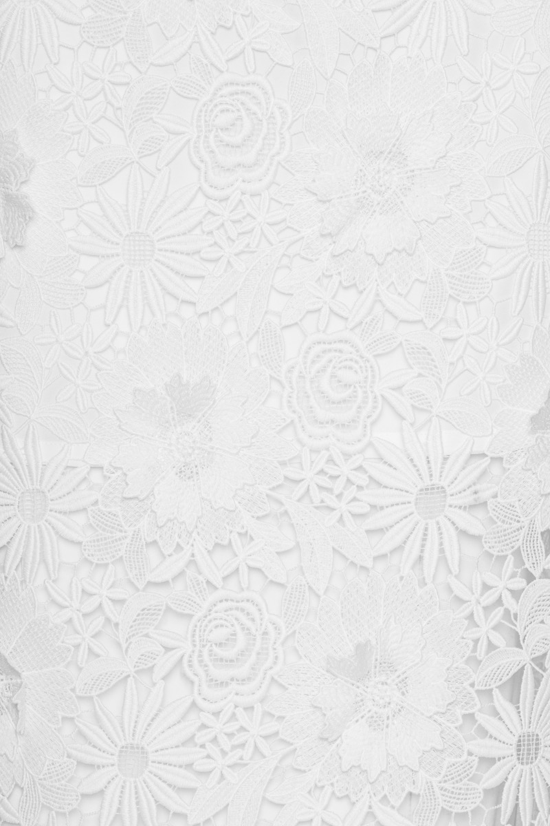 3d Lace Pencil Skirt White - ROTATE Birger Christensen