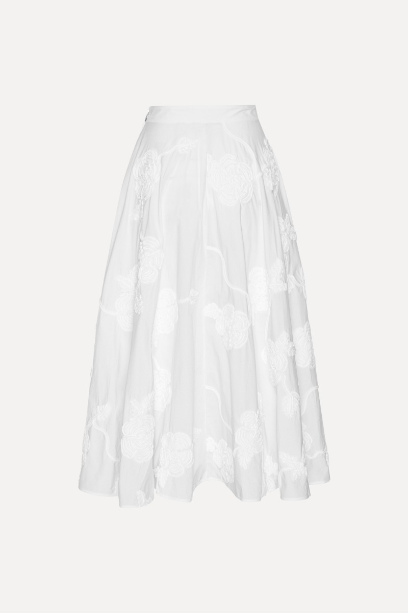 ★MEENDERI★FLOWER SHIRRING LAYERED SKIRT - WHITE★正規品 White Floral Layered Skirt | Tzuyu - Twice - Fashion Chingu