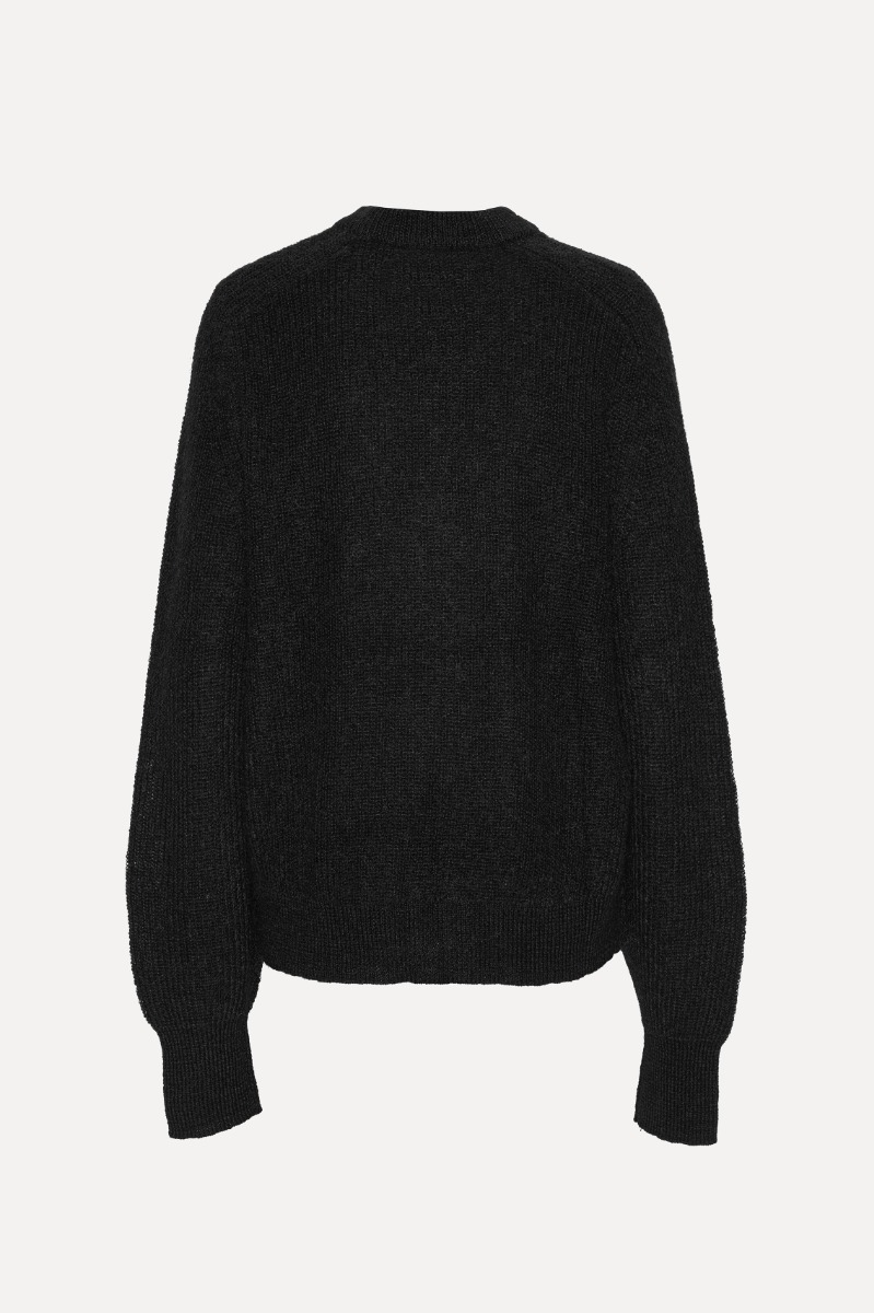 Light Knit Logo Sweater Black - ROTATE Birger Christensen
