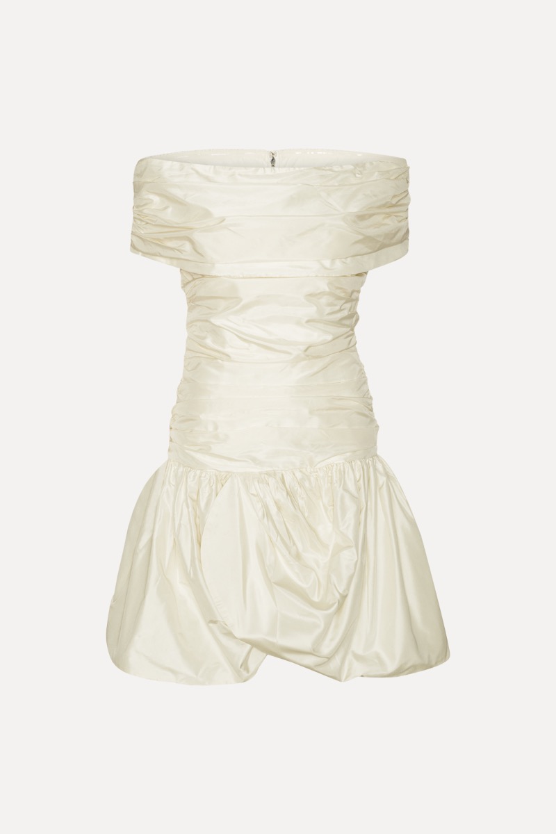 ワンピース ROTATE FW25 'Off Shoulder' dress (114678857 857) Off Shoulder Mini Dress Creme White - ROTATE Birger Christensen