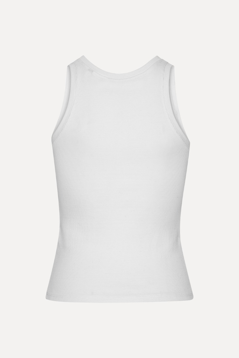 セール！ プリーツタンク Essential Tank Top Pleated - White Pleats Please Issey Miyake - Pleated Tank Top in White