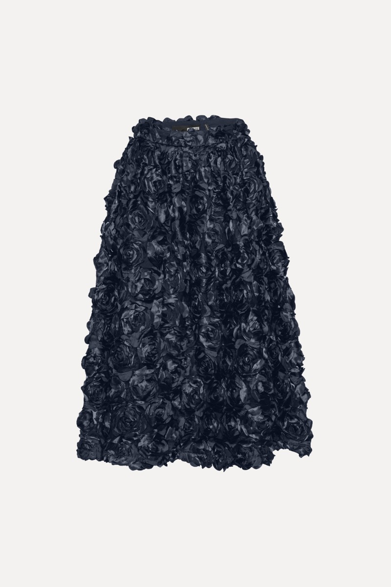 Maxi Sun Skirt Dark Blue - ROTATE Birger Christensen