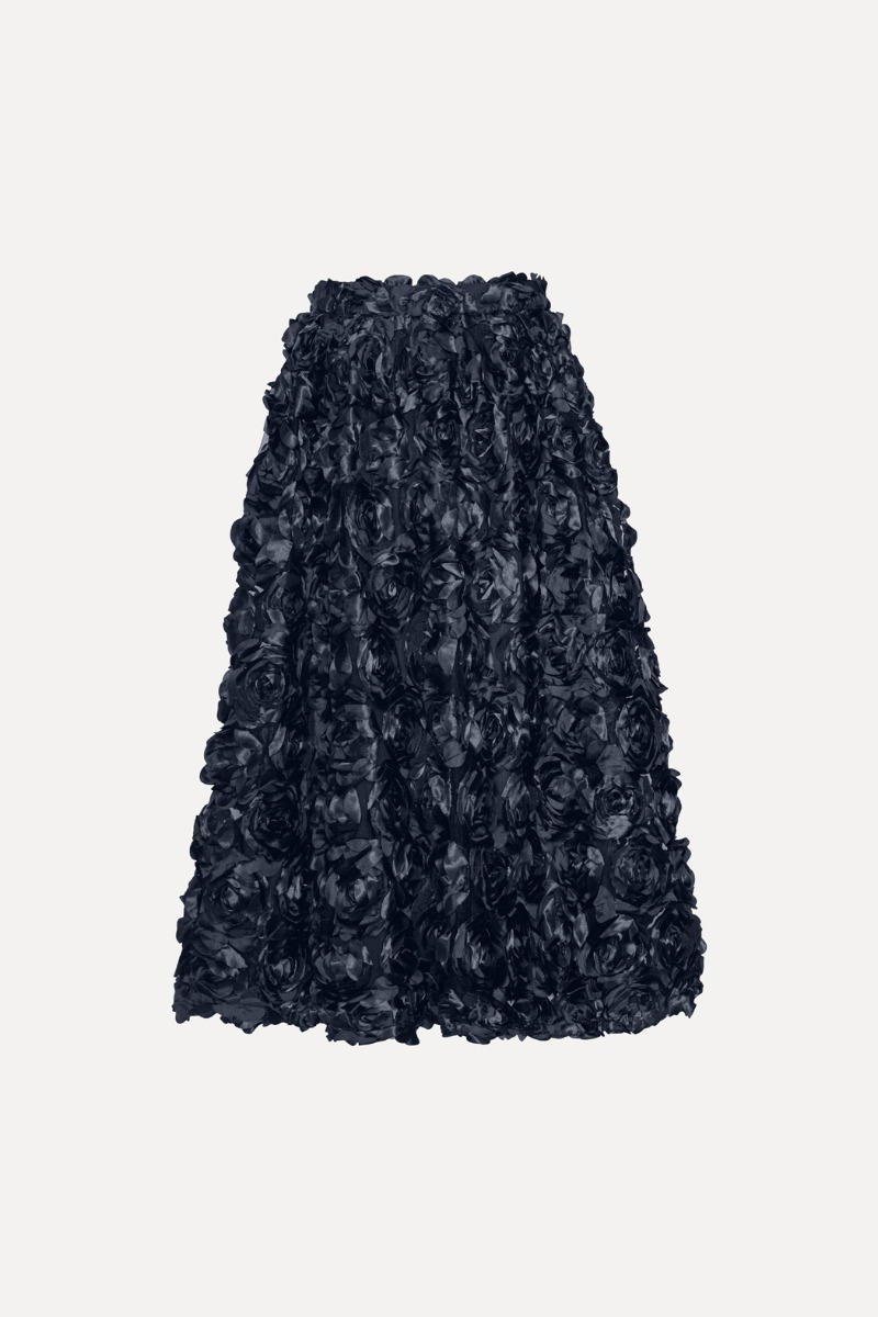 スカート ROTATE FW25 'Maxi Sun' skirt (114567857 857) Maxi Sun Skirt Dark Blue - ROTATE Birger Christensen
