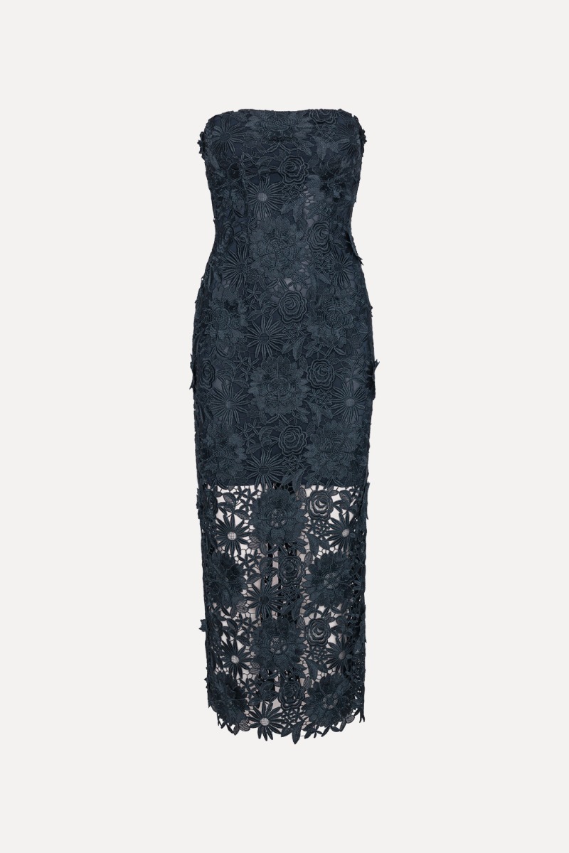 ROTATE ロテート ワンピース Lace midi dress757295 3d Lace Midi Dress White - ROTATE Birger Christensen