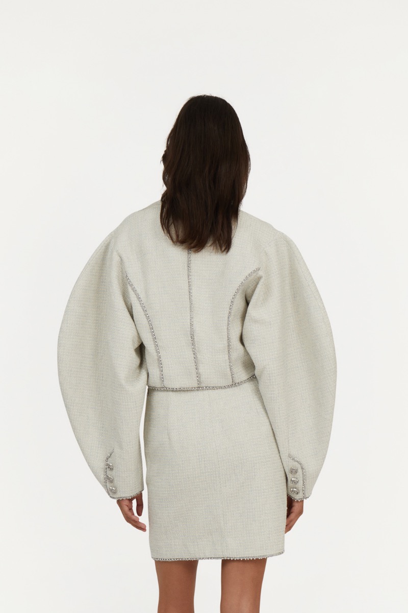 Boucle Jacket White - ROTATE Birger Christensen