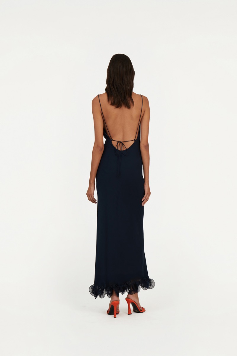 ROTATE ロテート ワンピース Crepe maxi dress1049626 Rotate Crêpe Maxi Dress | Wardrobe Icons