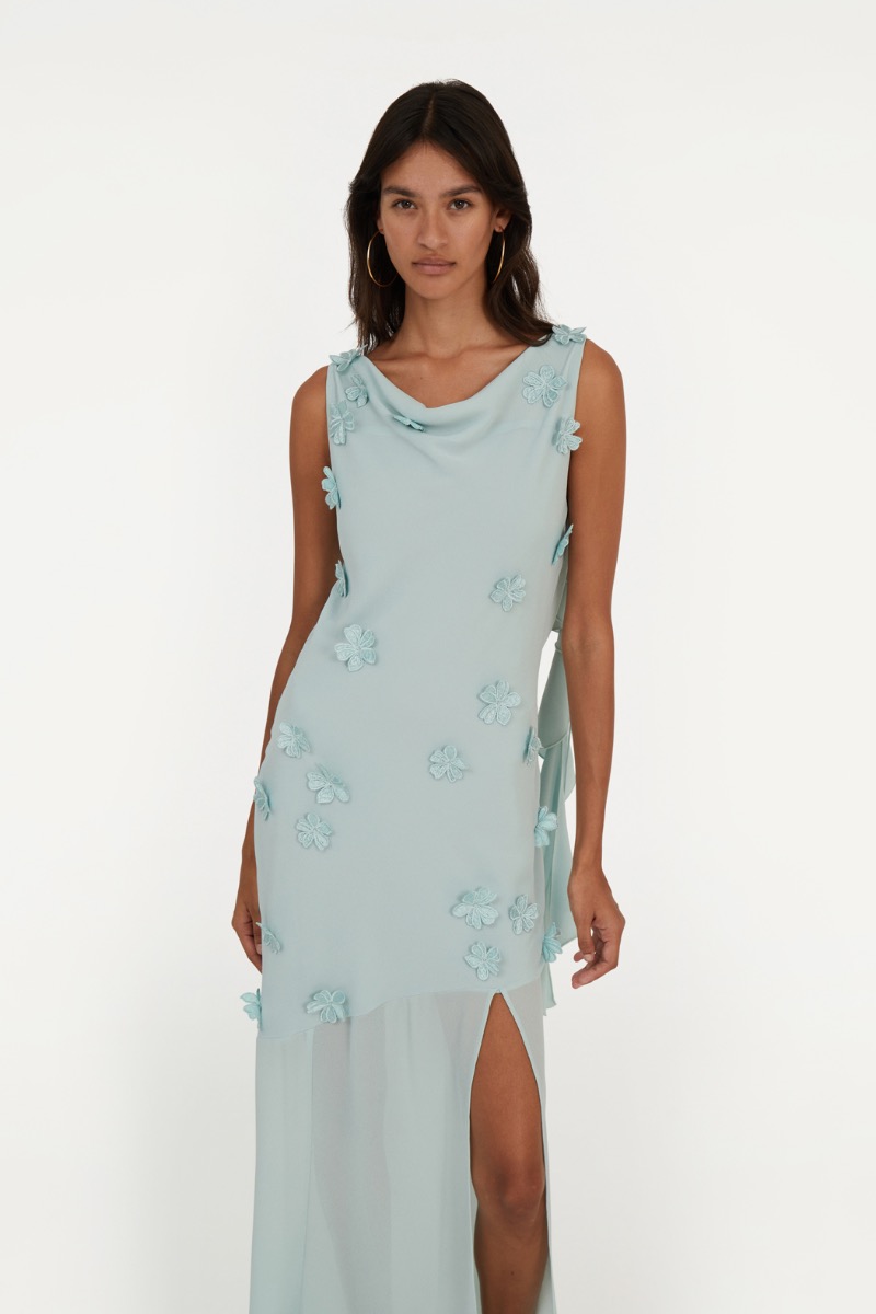 ワンピース Rotate Halterneck dress Maxi Halterneck Dress Blue - ROTATE Birger Christensen
