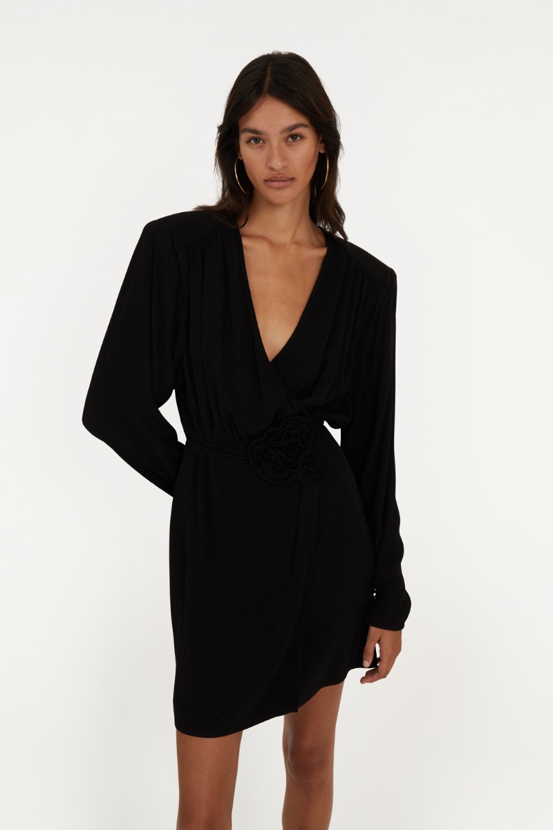 ROTATE Birger Christensen ミニスカート ブラック SS24 Balloon Skirt Black - ROTATE Birger Christensen