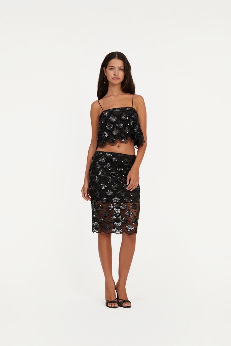 Mini Balloon Skirt Black - ROTATE Birger Christensen Mini Balloon Skirt Black - ROTATE Birger Christensen