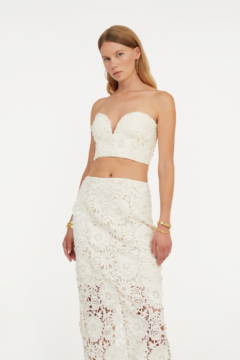 スカート ROTATE FW25 '3D Lace' skirt (1150341725 1725) Rotate 3d lace pencil skirt for Women - TW | Al Duca d'Aosta