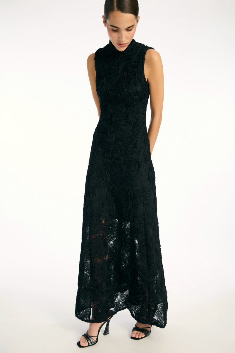 関税込【ROTATE】Flower mesh midi dress Flower Mesh Maxi Dress by ROTATE Birger Christensen | Rent