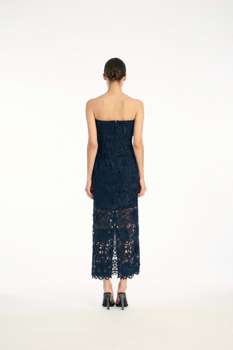 【関税&送料込】Rotate Birger Christensen Navy Blue Boucle M ROTATE Birger Christensen Navy blue Bouclé mini skirt with