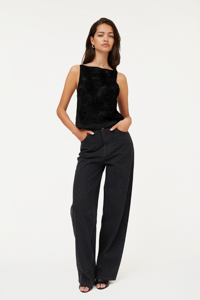 パンツ ROTATE Woman Pants Black 113592 100 ROTATE: Pants woman - Black | Rotate pants 113450 online at