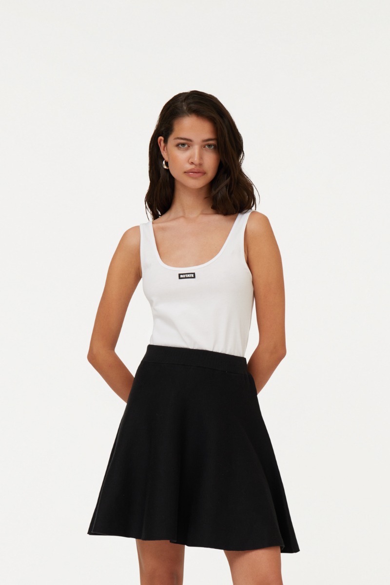 stjerneborg ステルネボリ Linen tank top Torren Rib Tank Top – Reign Boutique