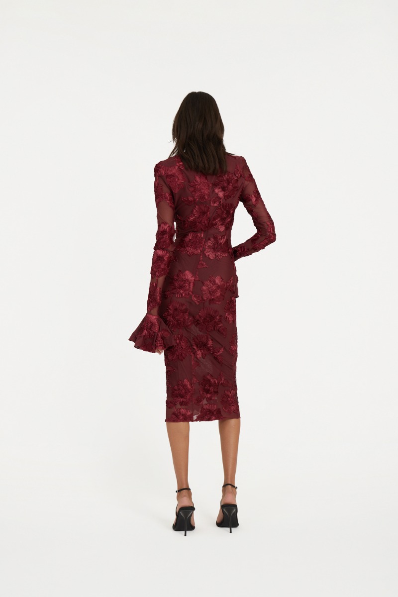 ワンピース ROTATE FW25 '3D Mesh Mini' dress (114218340 340) 280524_rotate_ecom_1138142484_