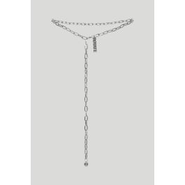 Silver metal chain discount belt