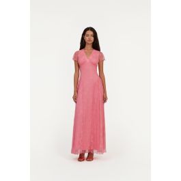 【関税&送料込】Rotate Birger Christensen Long Bordeaux Dres Lace Maxi Dress Bordeaux - ROTATE Birger Christensen