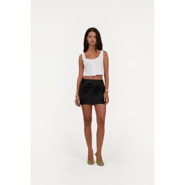スカート ROTATE Birger Christensen Black miniskirt with micro sequins 140824_rotate_ss25_114496_cott