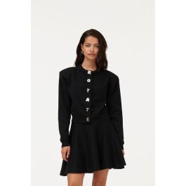 【関税&送料込】Rotate Birger Christensen Black Single-Breas Firm Knit Cardigan Black | ROTATE Birger Christensen