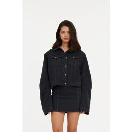 Denim Oversized Jacket Dark Grey - ROTATE Birger Christensen