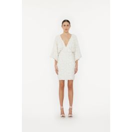 ワンピース Rotate Birger Christensen Lace Dress With Puff Sleeves Lace Puff Sleeve Dress Pink - ROTATE Birger Christensen