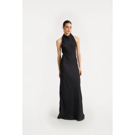 ワンピース ROTATE FW25 'Satin Corset Maxi' dress (114330100 100) Satin Corset Maxi Dress Black - ROTATE Birger Christensen