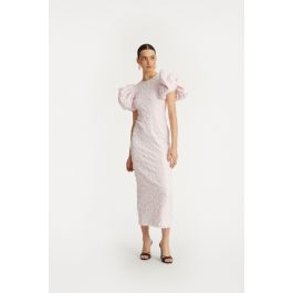 ROTATE ロテート ワンピース Jacquard puff-sleeve midi 1040381 ROTATE ロテート ワンピース Jacquard puff-sleeve midi 1040381