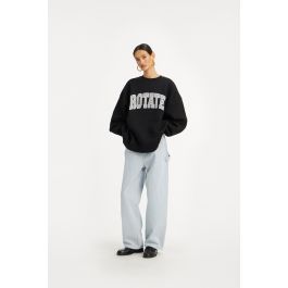 ロテート ROTATE  IRIS CREWNECK ロゴ刺繍スウェット レディース XS トレーナー スウェット 刺繍カラフルロゴスウェット レディース