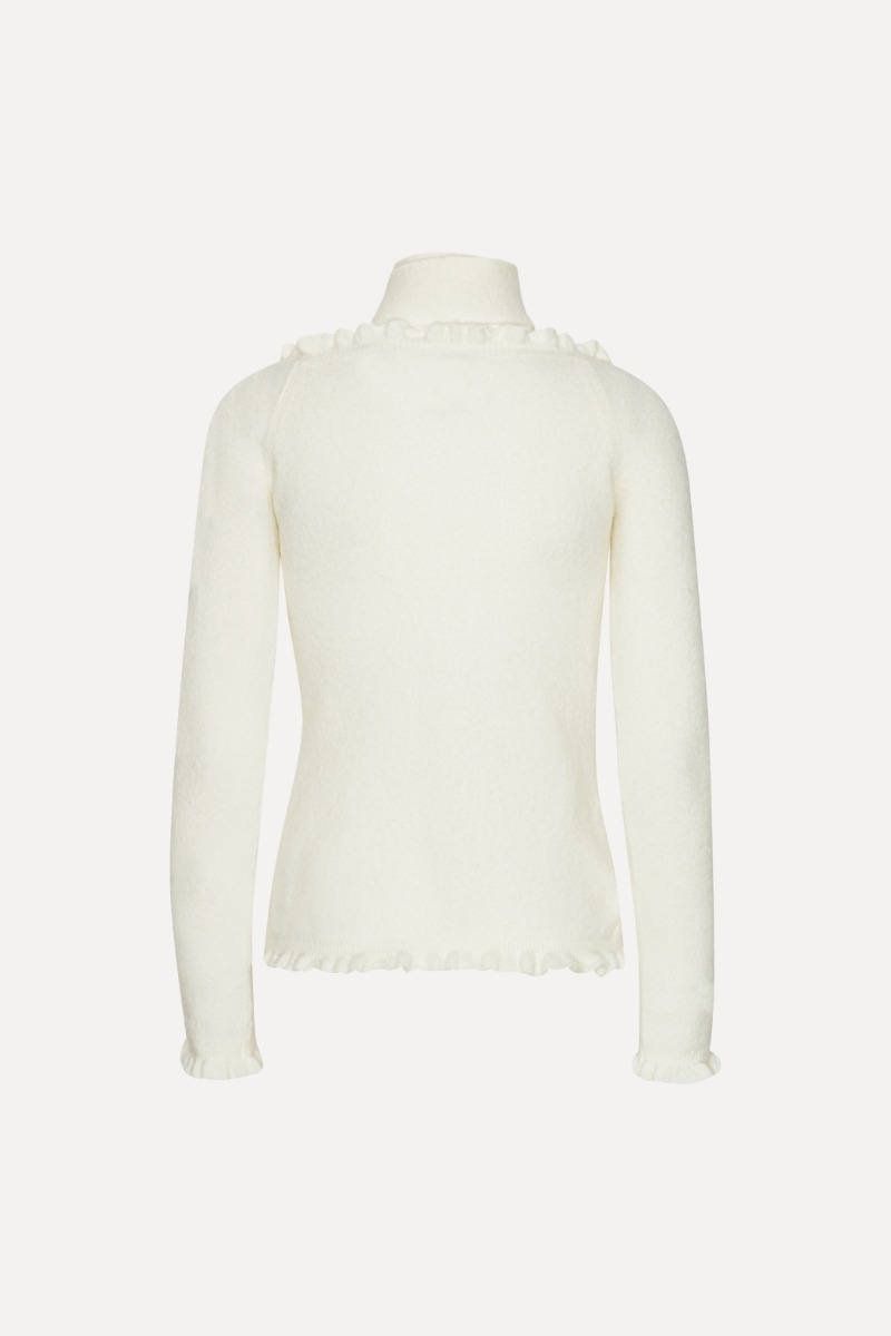 Knit Off-shoulder Top White - ROTATE Birger Christensen