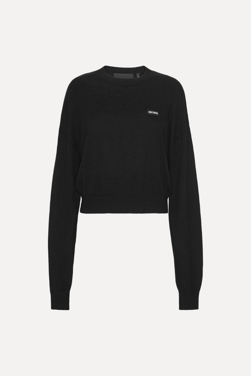 Lacing Crewneck Black - ROTATE Birger Christensen