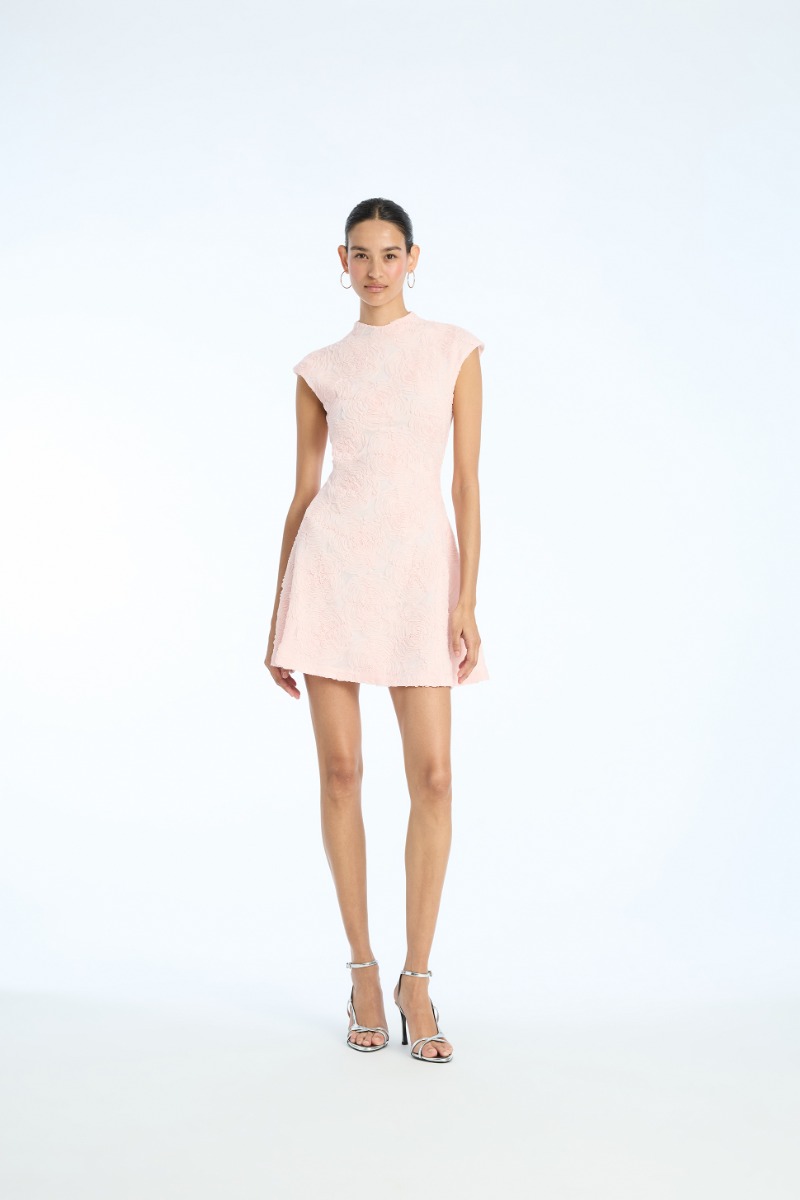 ワンピース Lotta frill mini dress pink beige Varney Frill Mini