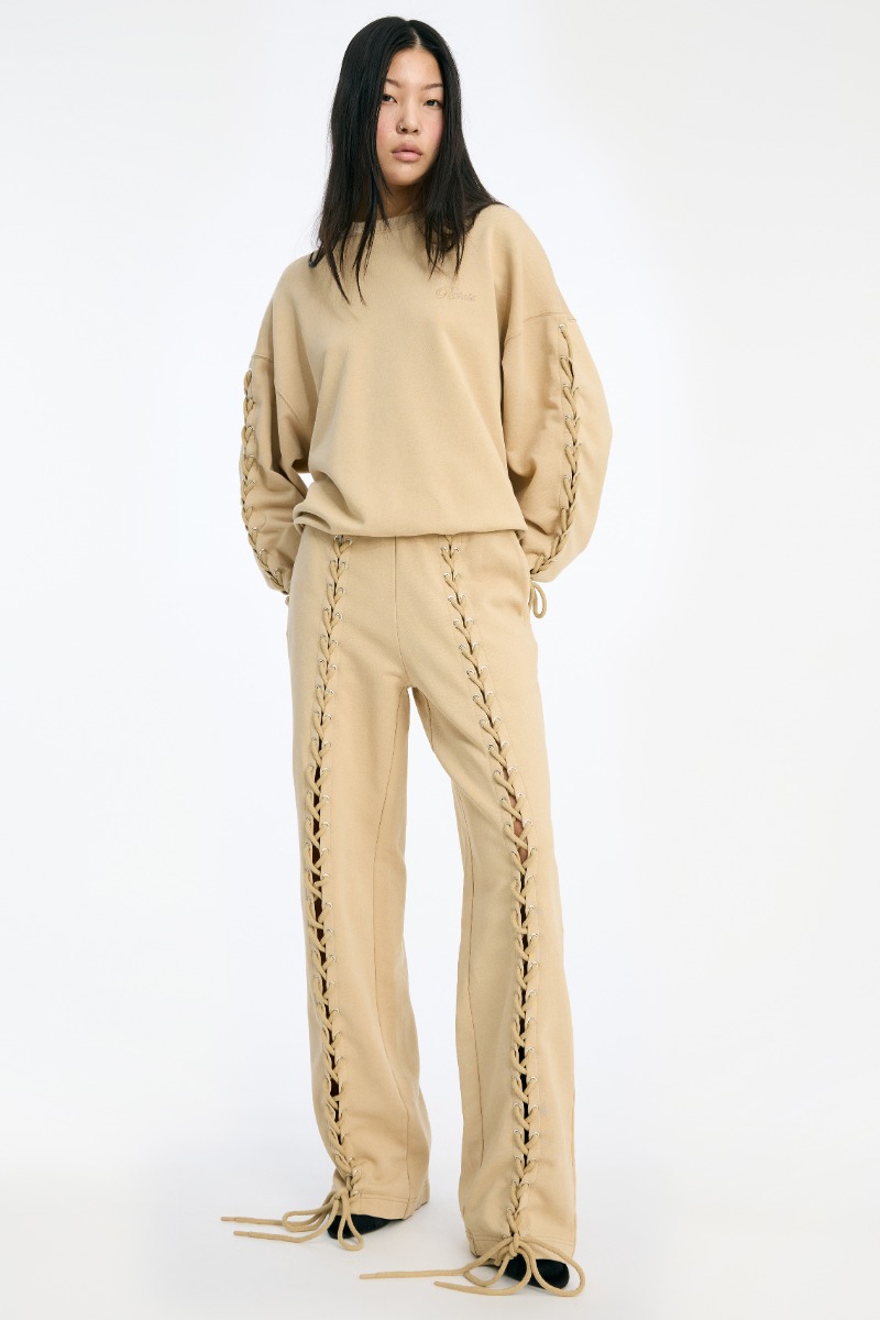 Poplin Tapered Pants Striped Black - ROTATE Birger Christensen Poplin Tapered Pants Striped Black - ROTATE Birger Christensen