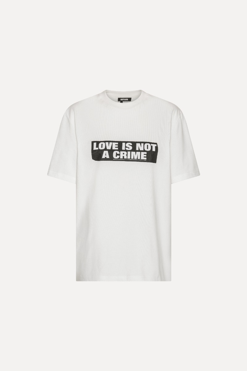 Love Is not A Crime T-shirt White - Limited Edition | ROTATE