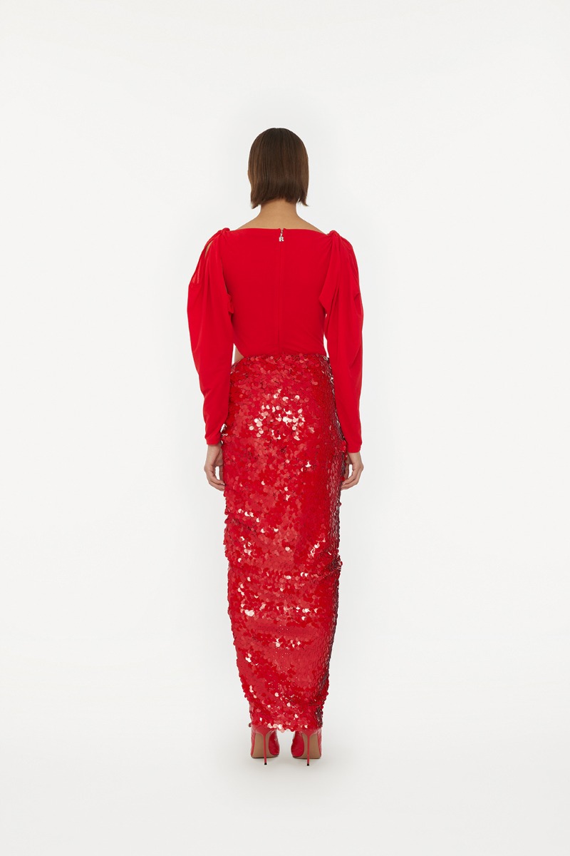 Knotted Ls Body Red - ROTATE Birger Christensen