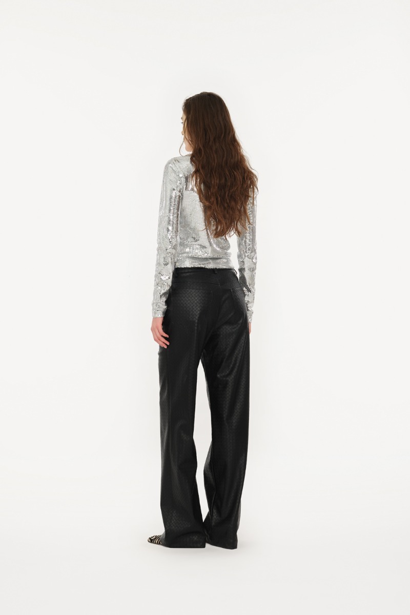 【関税&送料込】Rotate Birger Christensen Black Cotton Pant ROTATE BIRGER CHRISTENSEN Pants for Women | Online Sale up