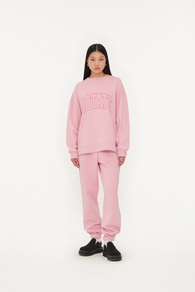 Washed Heavy Sweatpants Black - ROTATE Birger Christensen
