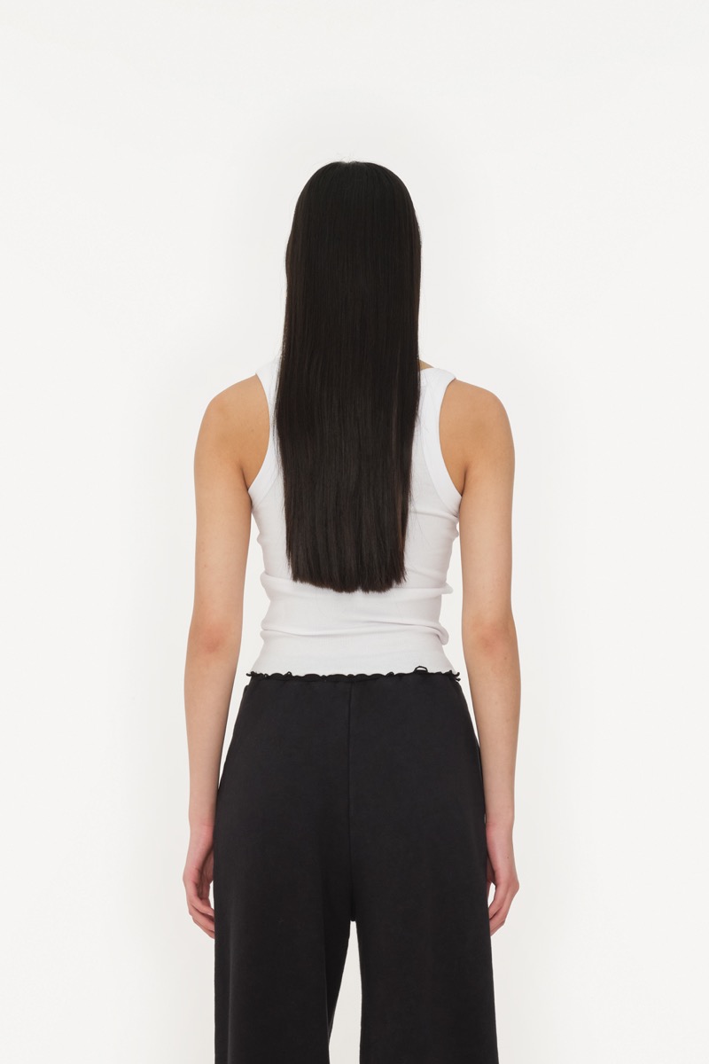 Rib Tank Top Bright White - ROTATE Birger Christensen