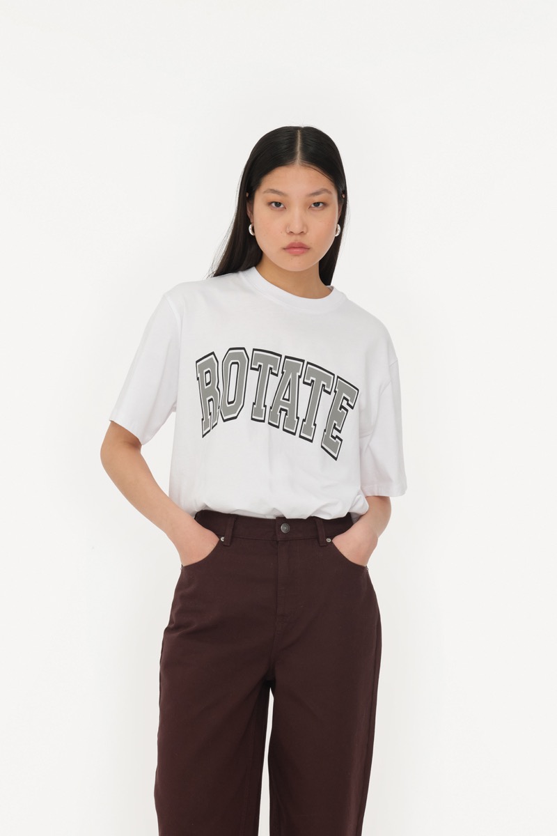 Thin Jersey T-shirt Bright White - ROTATE Birger Christensen