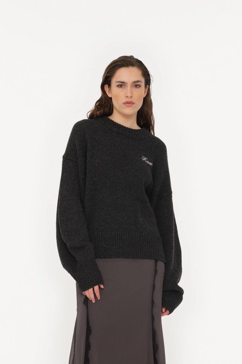 Oversized Sweater Black - ROTATE Birger Christensen