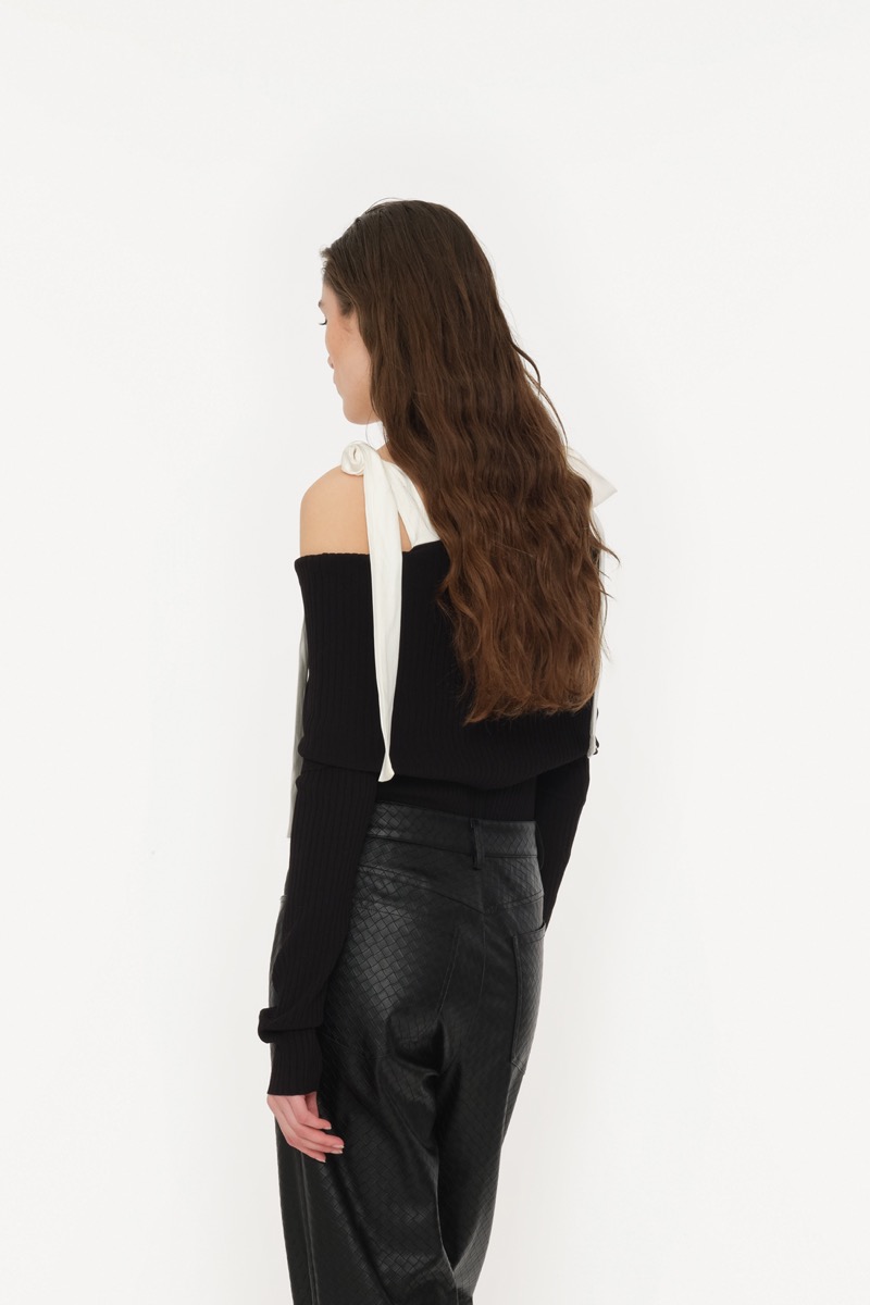 トップス IRELAND HANDKNIT BLACK36 Cora Knitted Top | Hobbs UK |