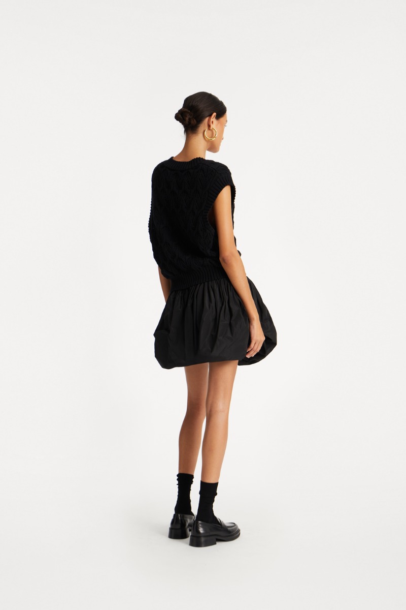 スカート ROTATE BIRGER CHRISTENSEN 'Mini Balloon' skirt Mini Balloon Skirt Black - ROTATE Birger Christensen