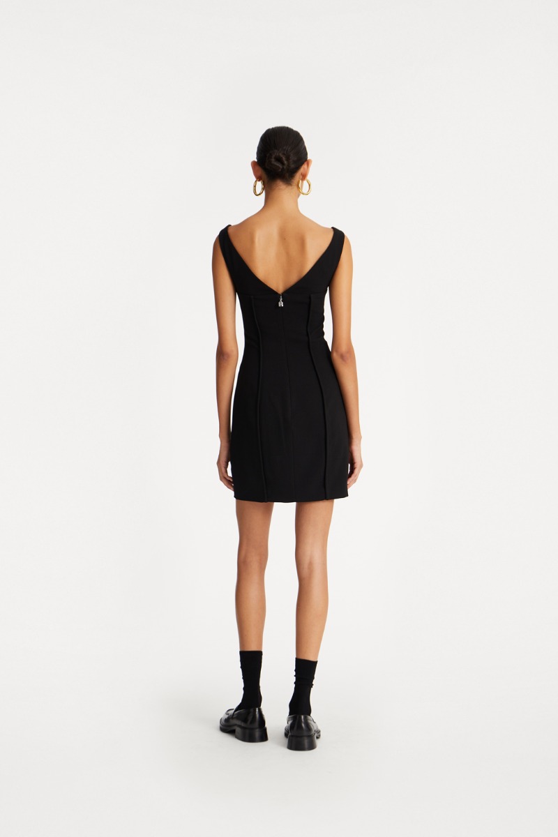 ワンピース ROTATE BIRGER CHRISTENSEN 'Off Shoulder' dress Off Shoulder Knit Dress Black - ROTATE Birger Christensen