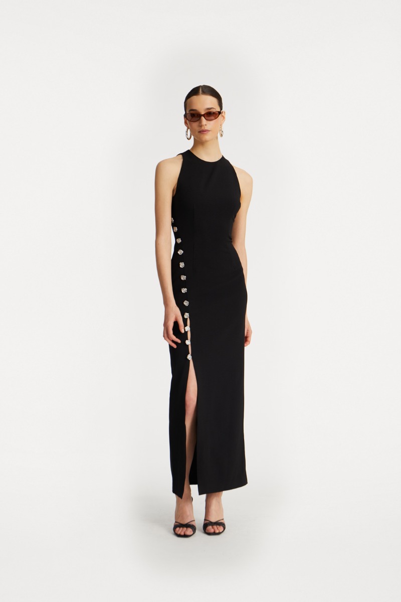 関税込【Rotate】Jacquard midi dress Jacquard Midi Dress | Rotate | PB.nl