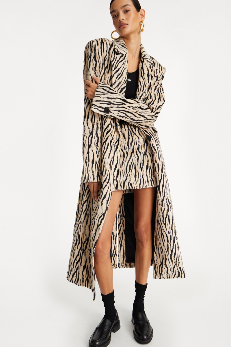 ミニスカート Rotate Birger Christensen Printed Faux Fur Skirt Printed Faux Fur Skirt Black Print - ROTATE Birger Christensen