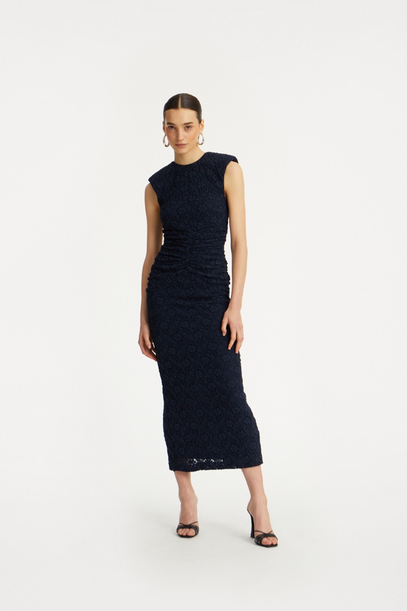 ワンピース ROTATE FW25 '3D Lace Ls Mini' dress (1150321725 1725) 3d Lace Ls Mini Dress White - ROTATE Birger Christensen