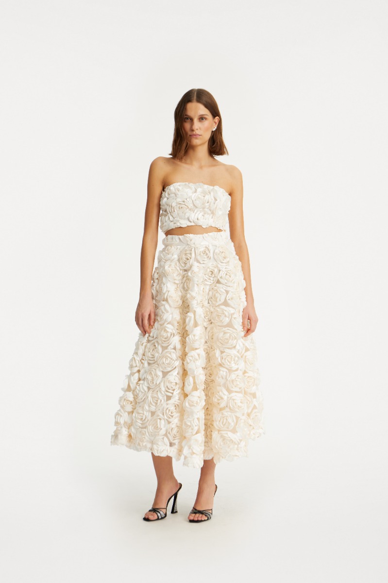 スカート Rotate Birger Christensen 'Maxi Sun' Skirt Maxi Sun Skirt Dark Blue - ROTATE Birger Christensen