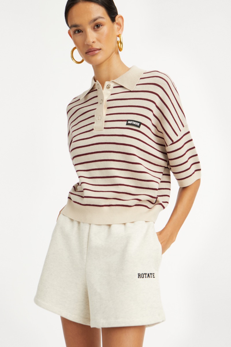 【関税&送料込】Rotate Birger Christensen Heavy Shorts Heavy Sweat Shorts White Melange - ROTATE Birger Christensen